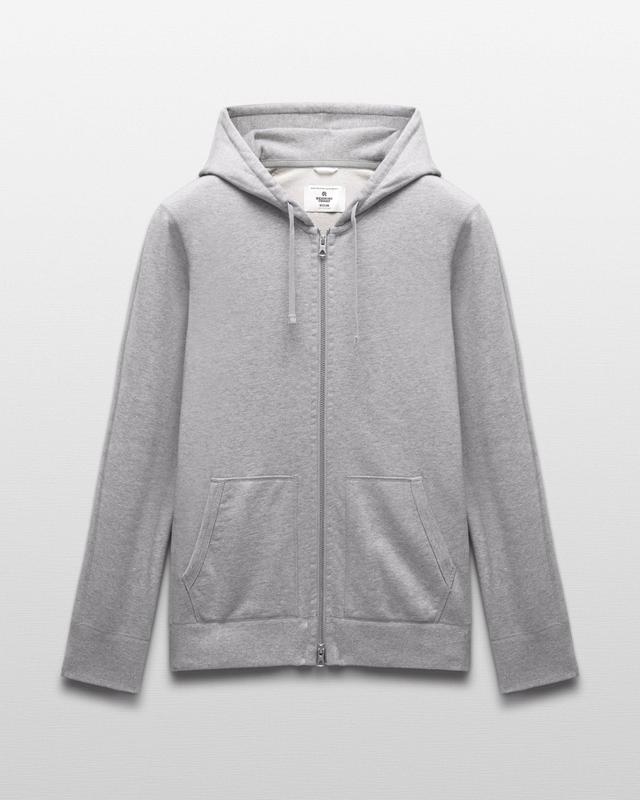 Midweight Terry Slim Zip Hoodie Male Product Image