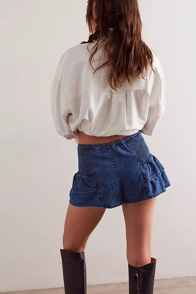 We The Free Alani Pull-On Chambray Shorts Product Image