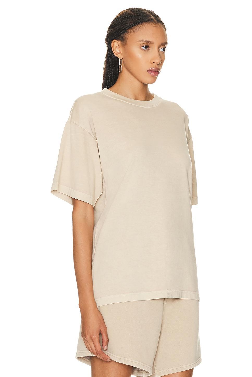 WAO The Relaxed Tee in Tan. Product Image