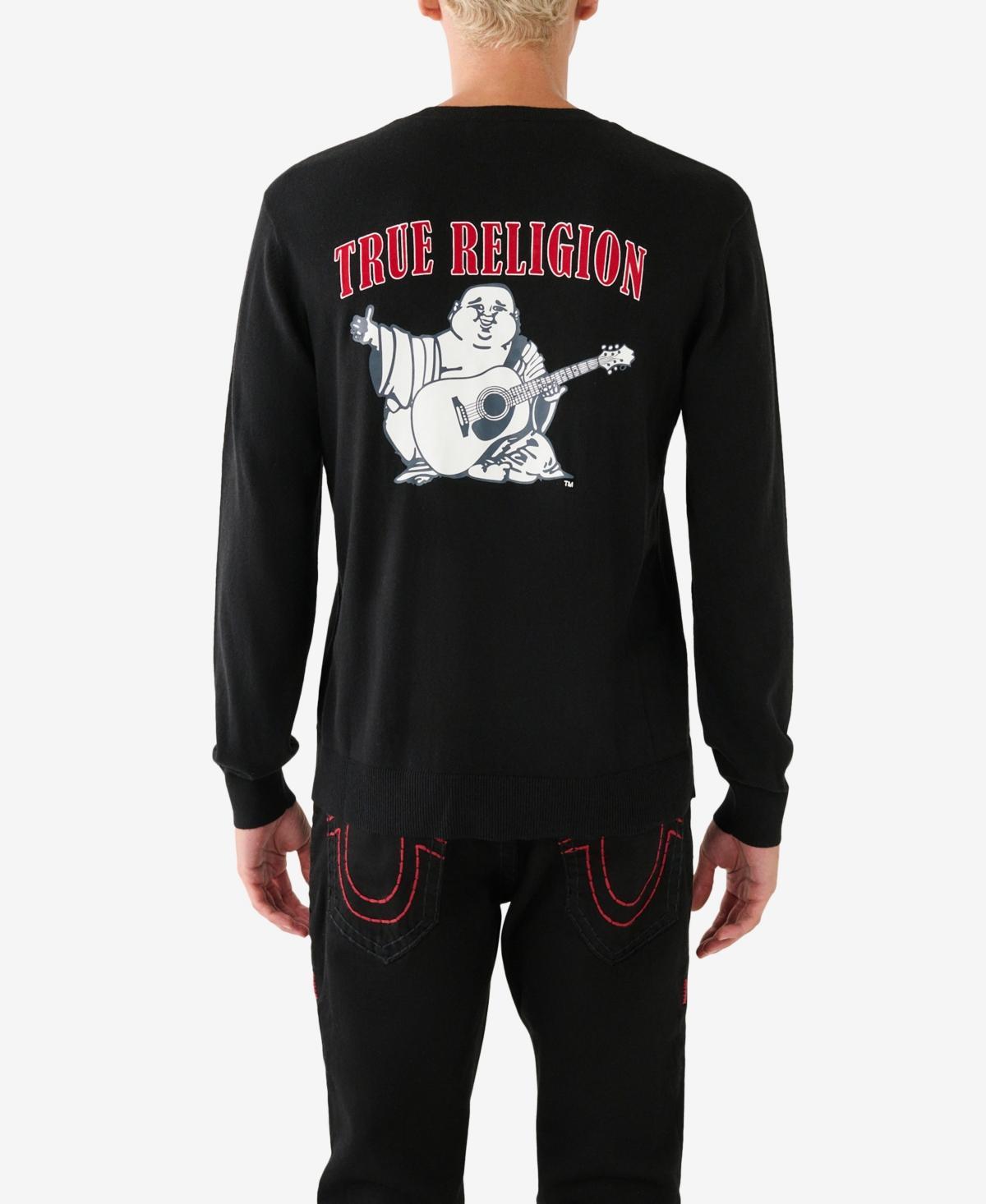 True Religion Brand Jeans Appliqud Crewneck Sweater Product Image