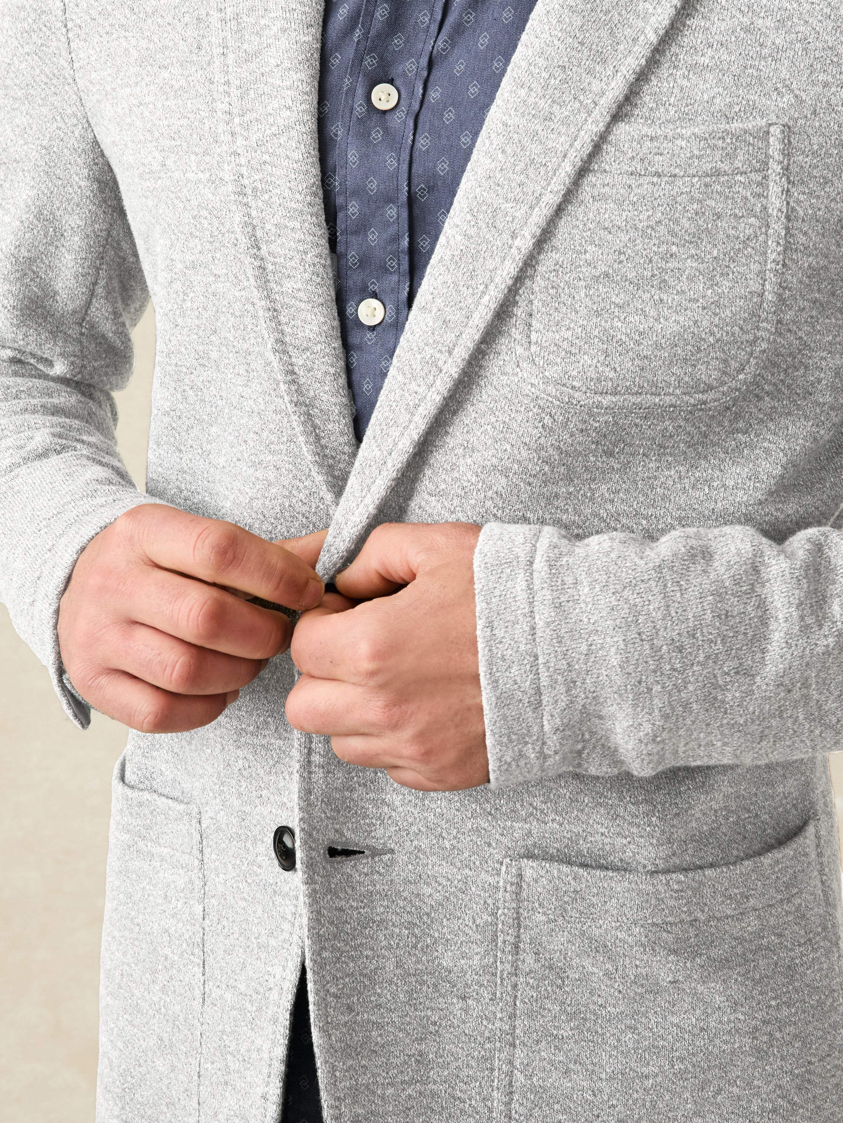 Inlet Knit Blazer - Heather Grey Male Product Image