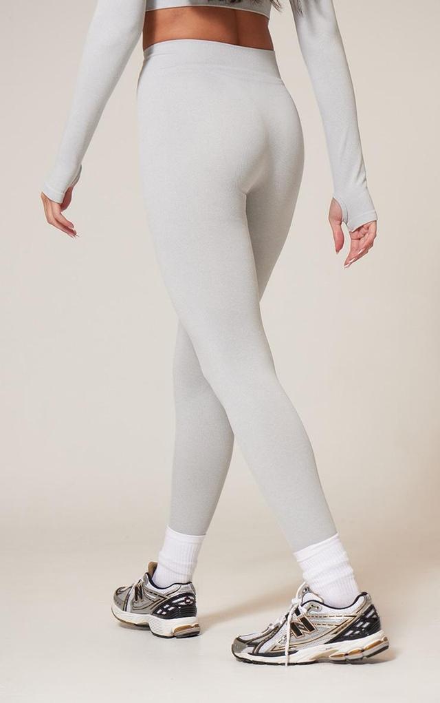 Grey Marl Seamless Gym Legging Product Image