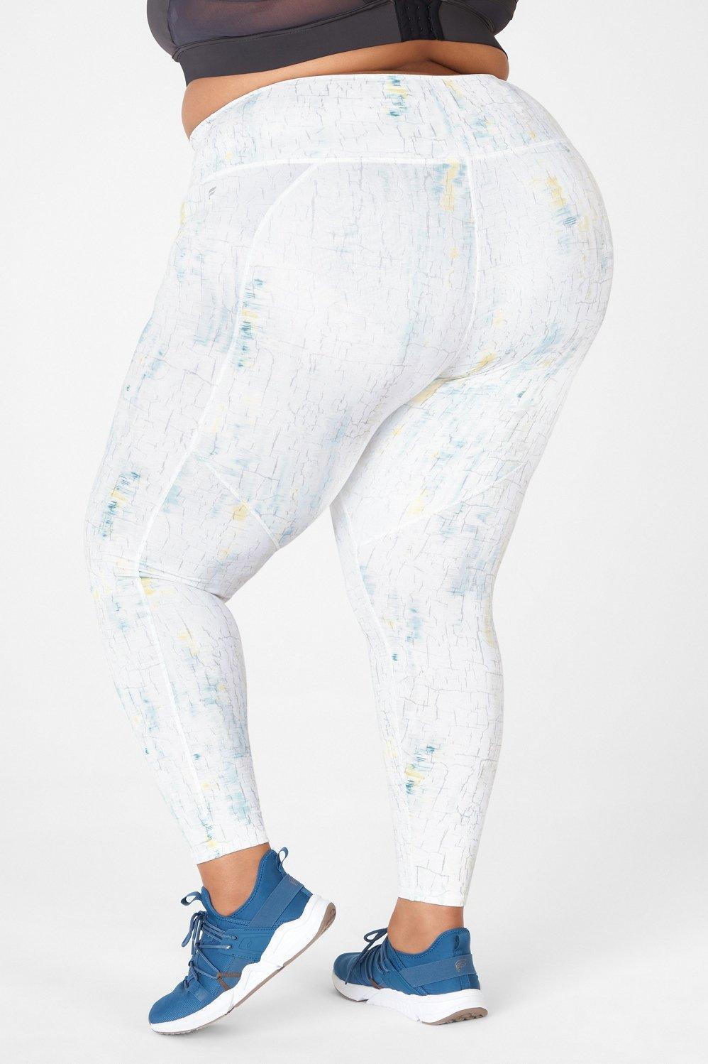 Fabletics Define High-Waisted Legging Womens Reflective Crackle plus Size 4X Product Image