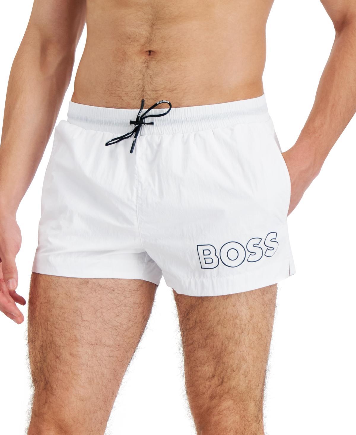 Boss by Hugo Boss Mens Mooneye Outlined Logo Drawstring 3 Swim Trunks Product Image