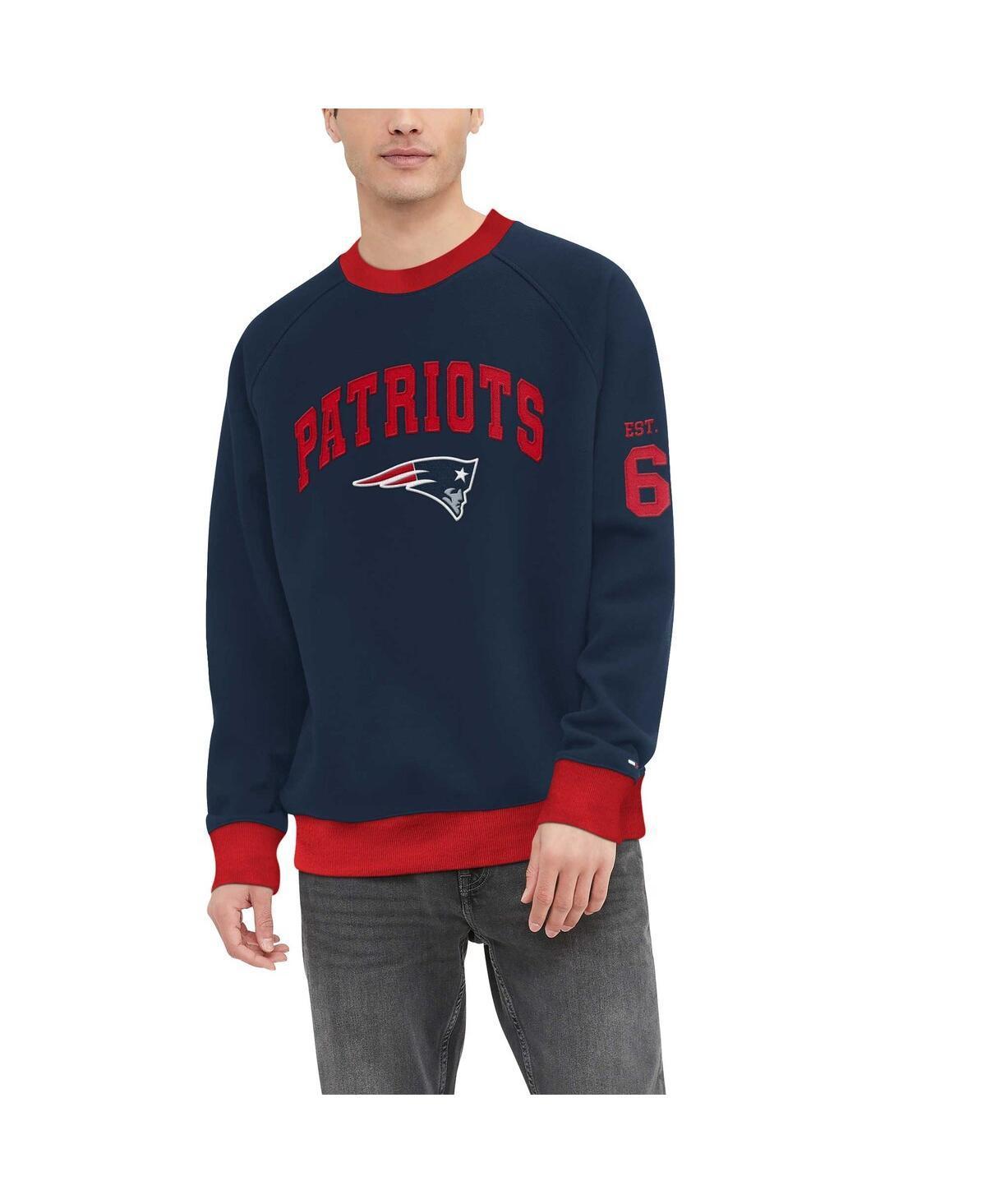 Mens Tommy Hilfiger Royal Buffalo Bills Reese Raglan Tri-Blend Pullover Sweatshirt Product Image