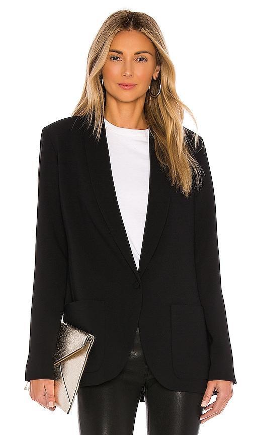 Amanda Uprichard Shawl Collar Blazer in Ivory - White. Size M (also in XS, S, L). Product Image