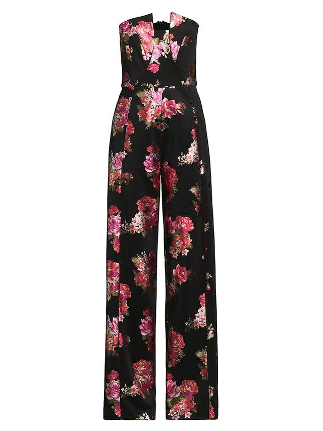 Womens Lena Floral Strapless Jumpsuit Product Image