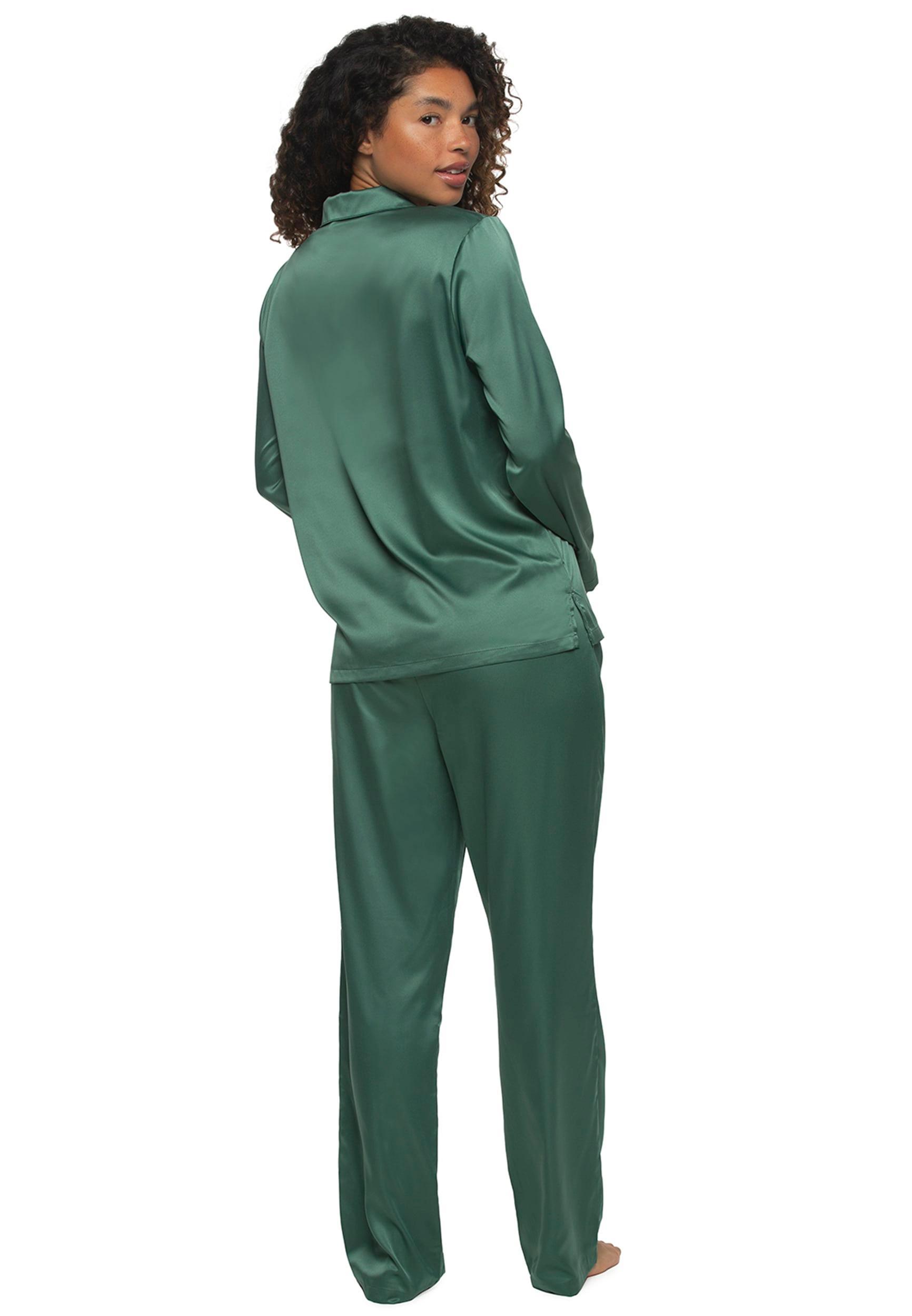 Felina Elysees Rich Satin Notch Collar Pajama Set Product Image