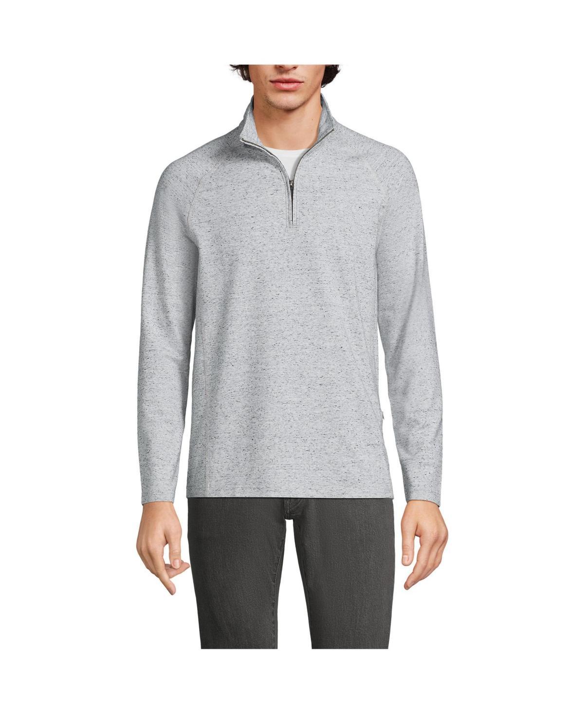 Lands End Mens Long Sleeve Raglan Social Active Quarter Zip Product Image