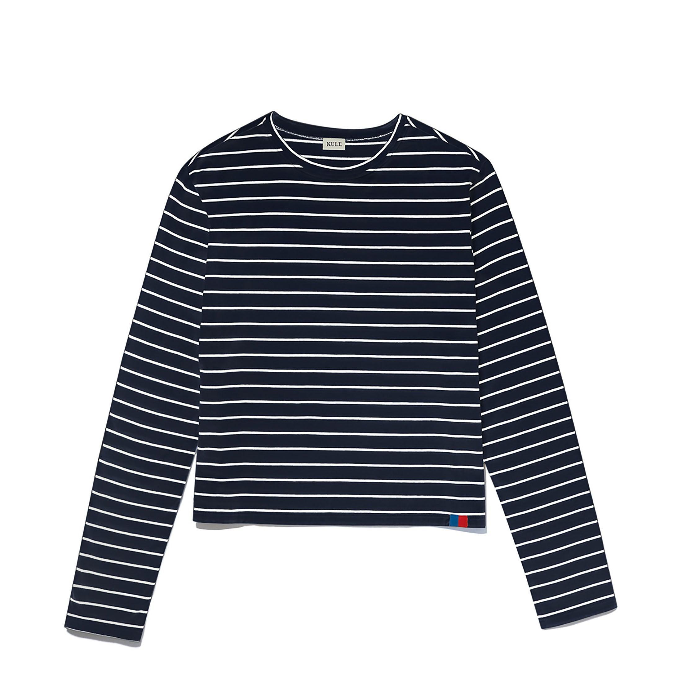 The Venice - Navy/Cream Pinstripe Female Product Image