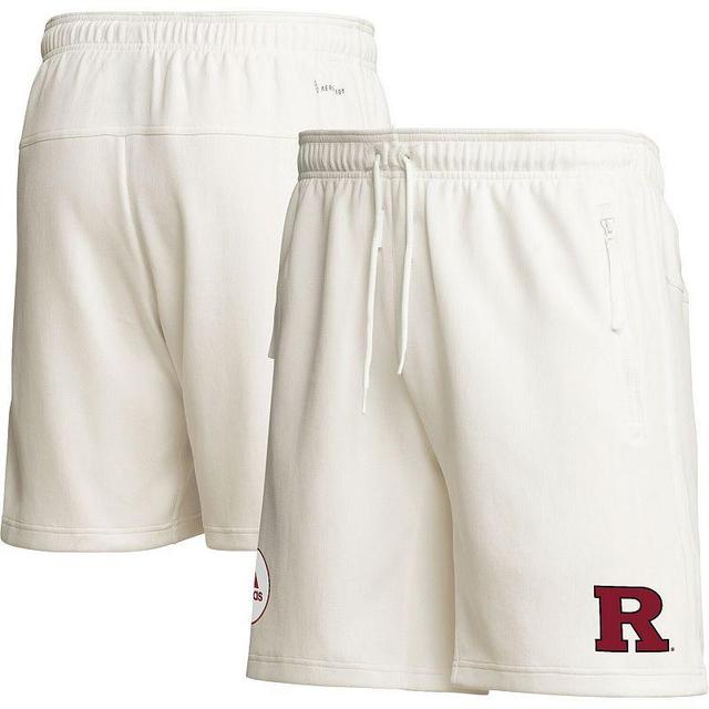 Mens adidas Cream Rutgers Scarlet Knights Zero Dye AEROREADY Shorts Product Image