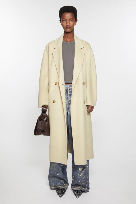 Double-breasted wool coat Product Image