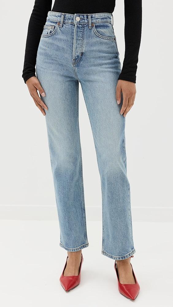 Reformation Cynthia Stretch High Rise Straight Jeans | Shopbop Product Image