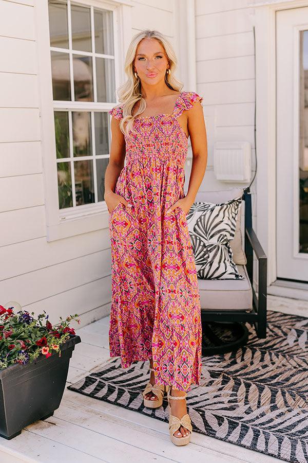 Savannah Estate Smocked Maxi Dress Product Image