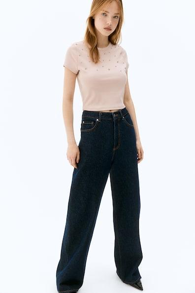 Embellished Cropped T-shirt Product Image