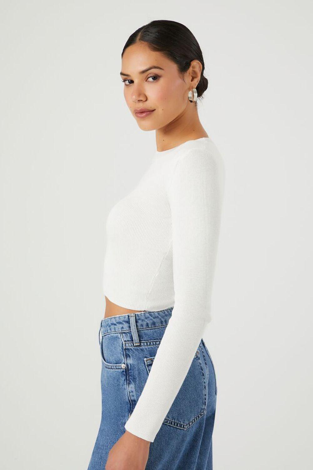 Ribbed Knit Cropped Sweater | Forever 21 Product Image