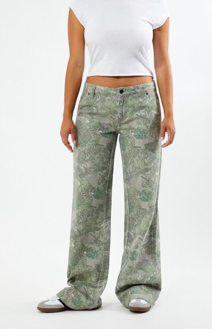 Women's Tree Camo Low Rise Baggy Pants Product Image