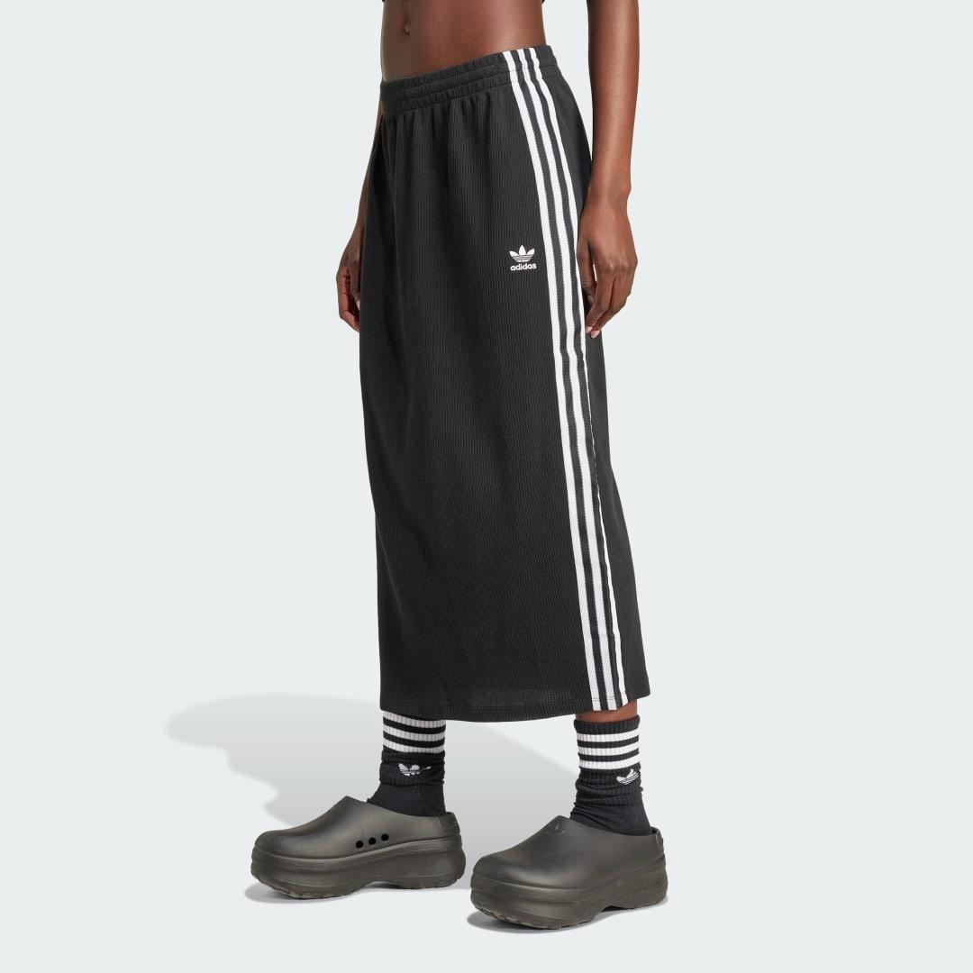 adidas Adicolor Knit Skirt Black XL Womens Product Image