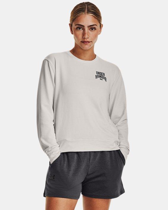 Women's UA Rival Terry Graphic Crew Product Image