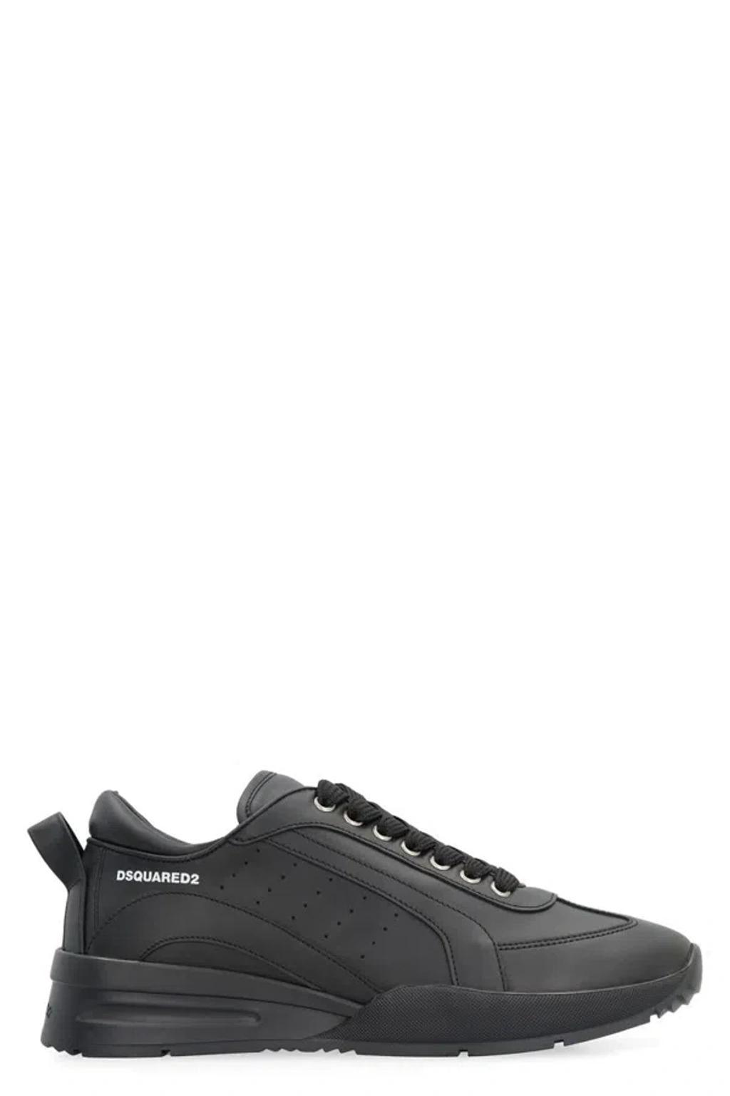 DSQUARED2 Man Sneakers Black Size 7 Soft Leather Product Image