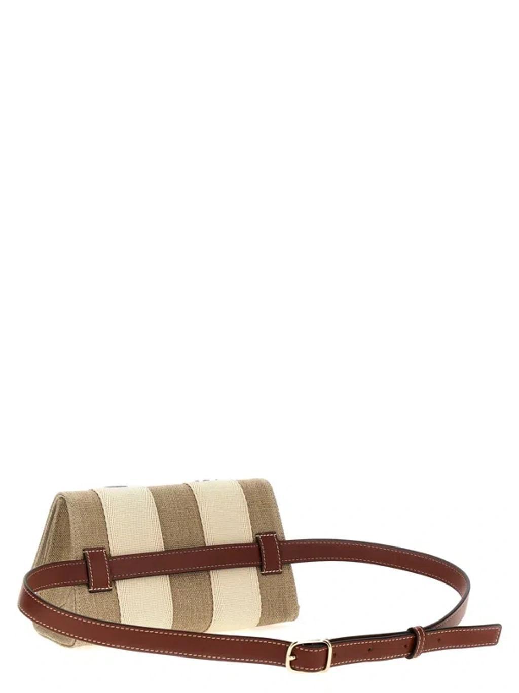 Woody Crossbody Bags Beige In 90u White - Brown 1 Product Image