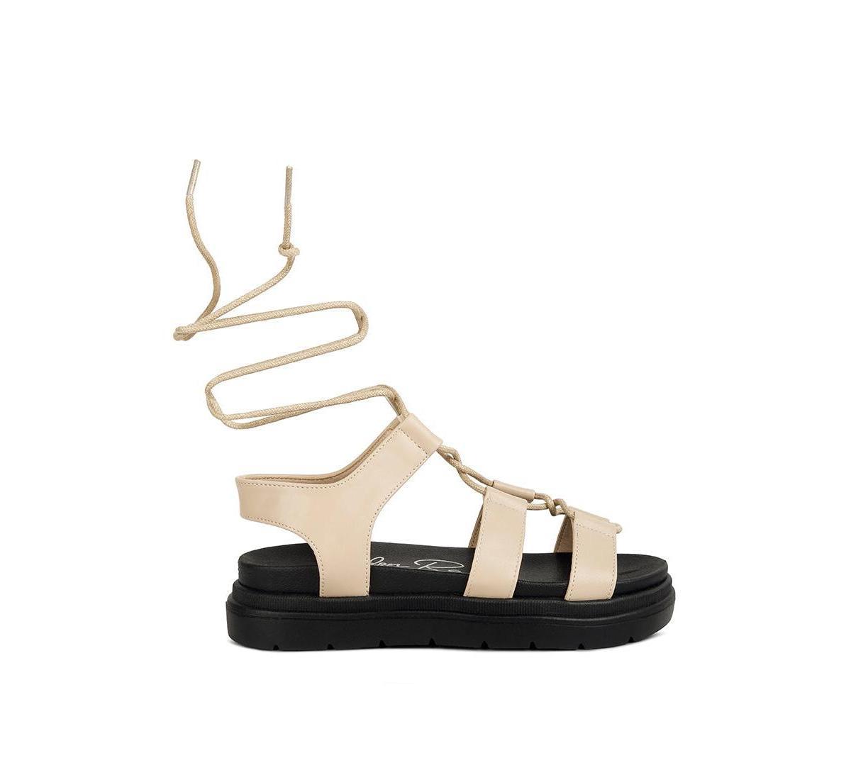 London Rag Dylan Faux Leather Womens Gladiator Sandals Product Image