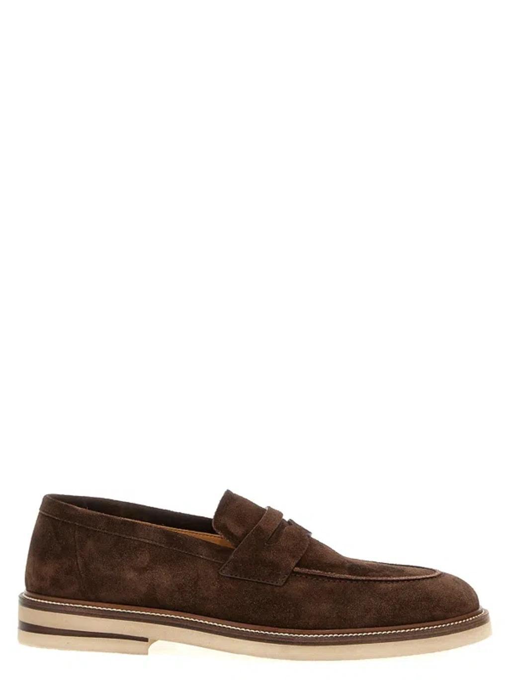 Suede Loafers Brown Product Image