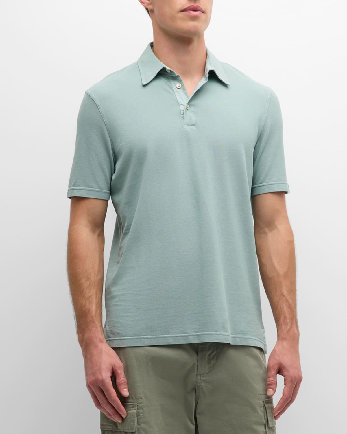 Mens Frosted Cotton Pique Polo Shirt Product Image