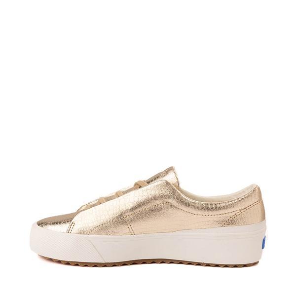 Womens Keds Remi Embossed Leather Slip-On Platform Sneaker - Champagne Product Image