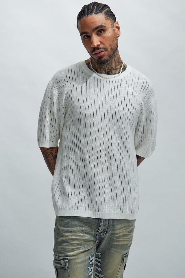 Alec Relaxed Short Sleeve Tee - White Product Image