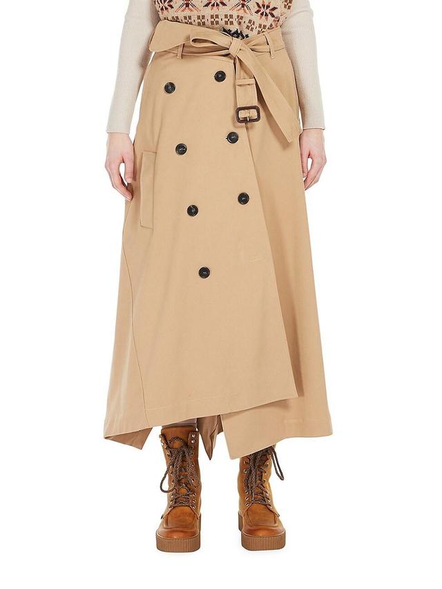 Womens Bologna Trench Maxi Skirt Product Image