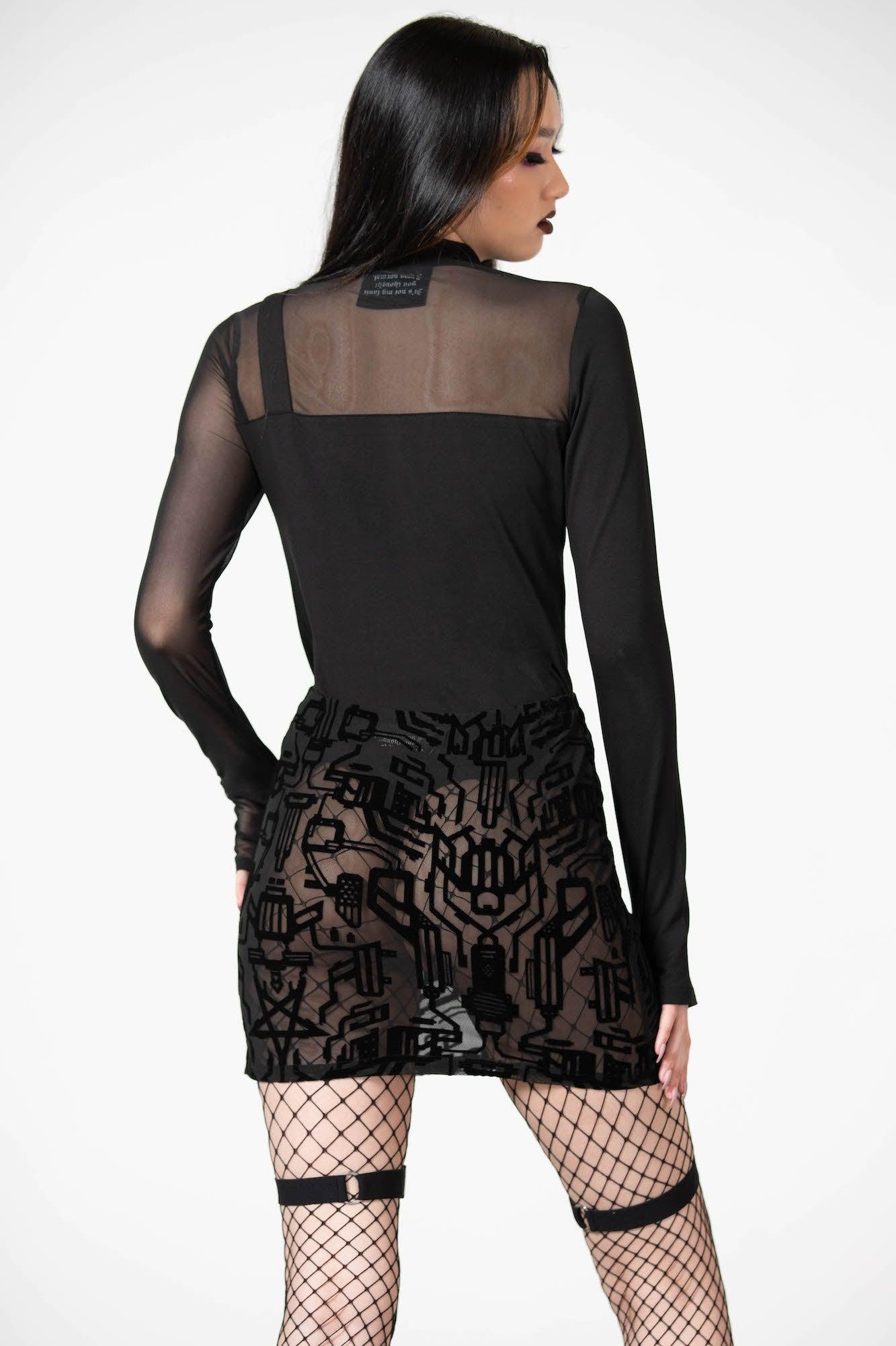 Dark Reality Mesh Top Female Product Image