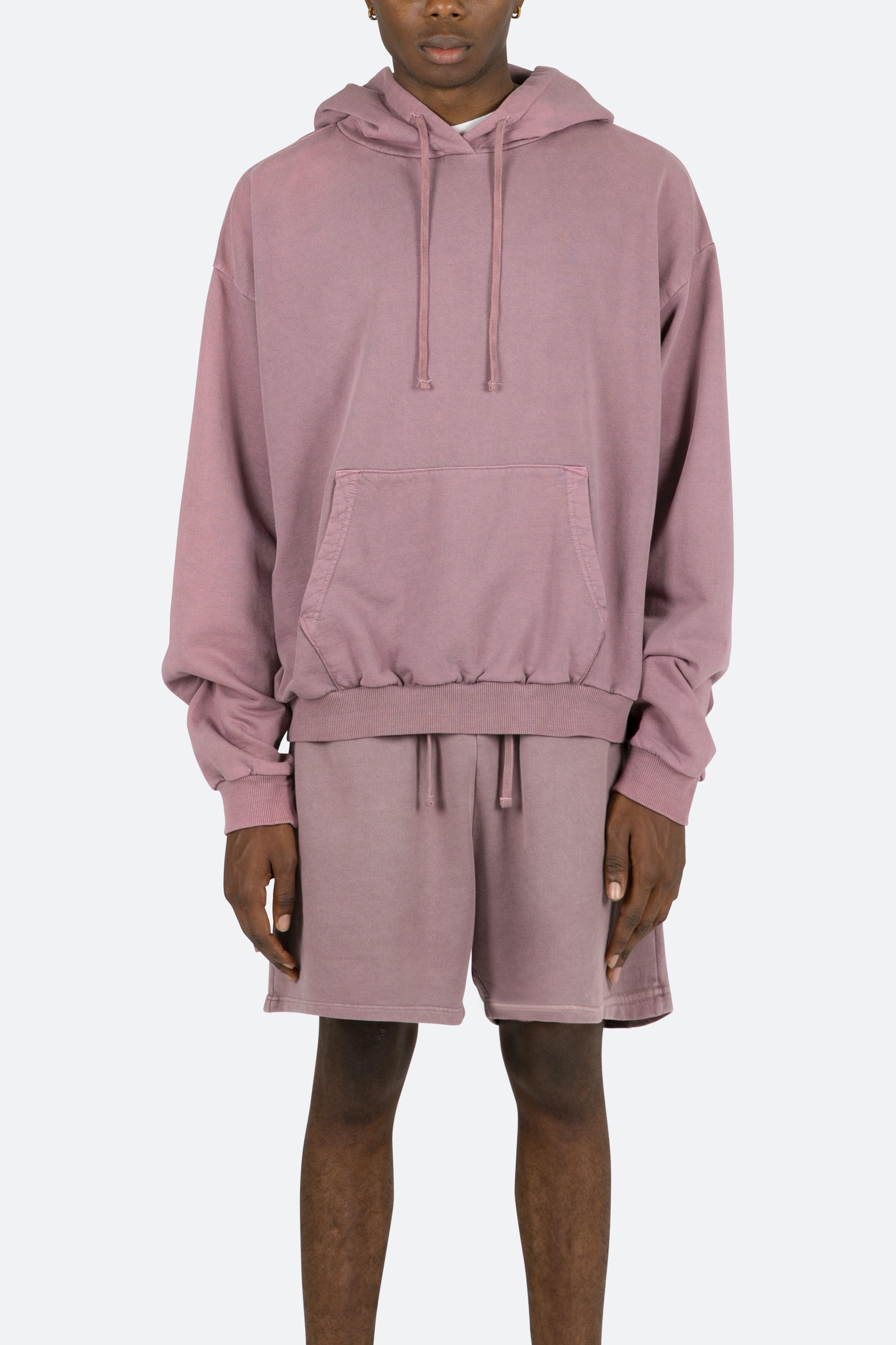 Vintage Cropped Hoodie - Purple Product Image