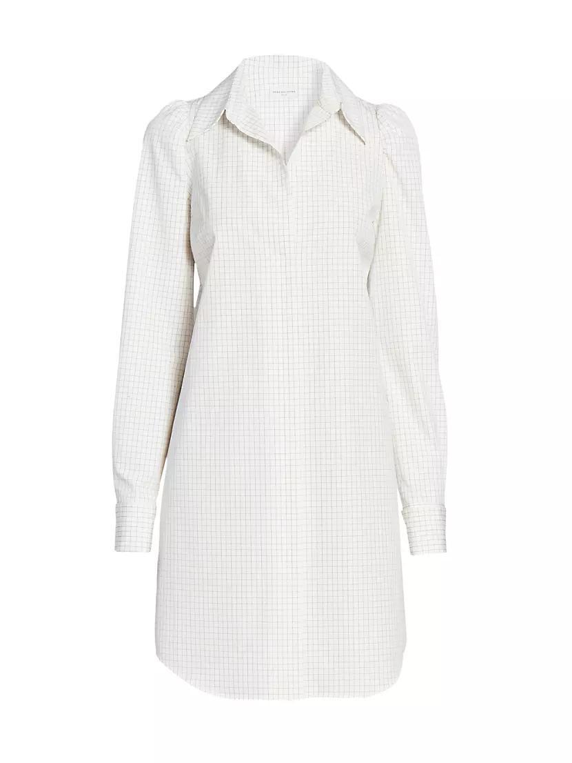 Delindra Poplin Grid Shirtdress Product Image