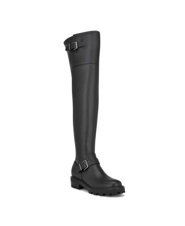 Nine West Womens Nans Lug Sole Over the Knee Boots Product Image