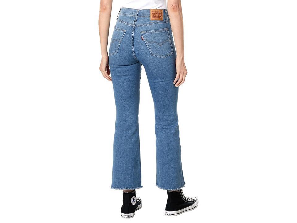 Levis 726 High Rise Frayed Hem Flare Jeans Product Image