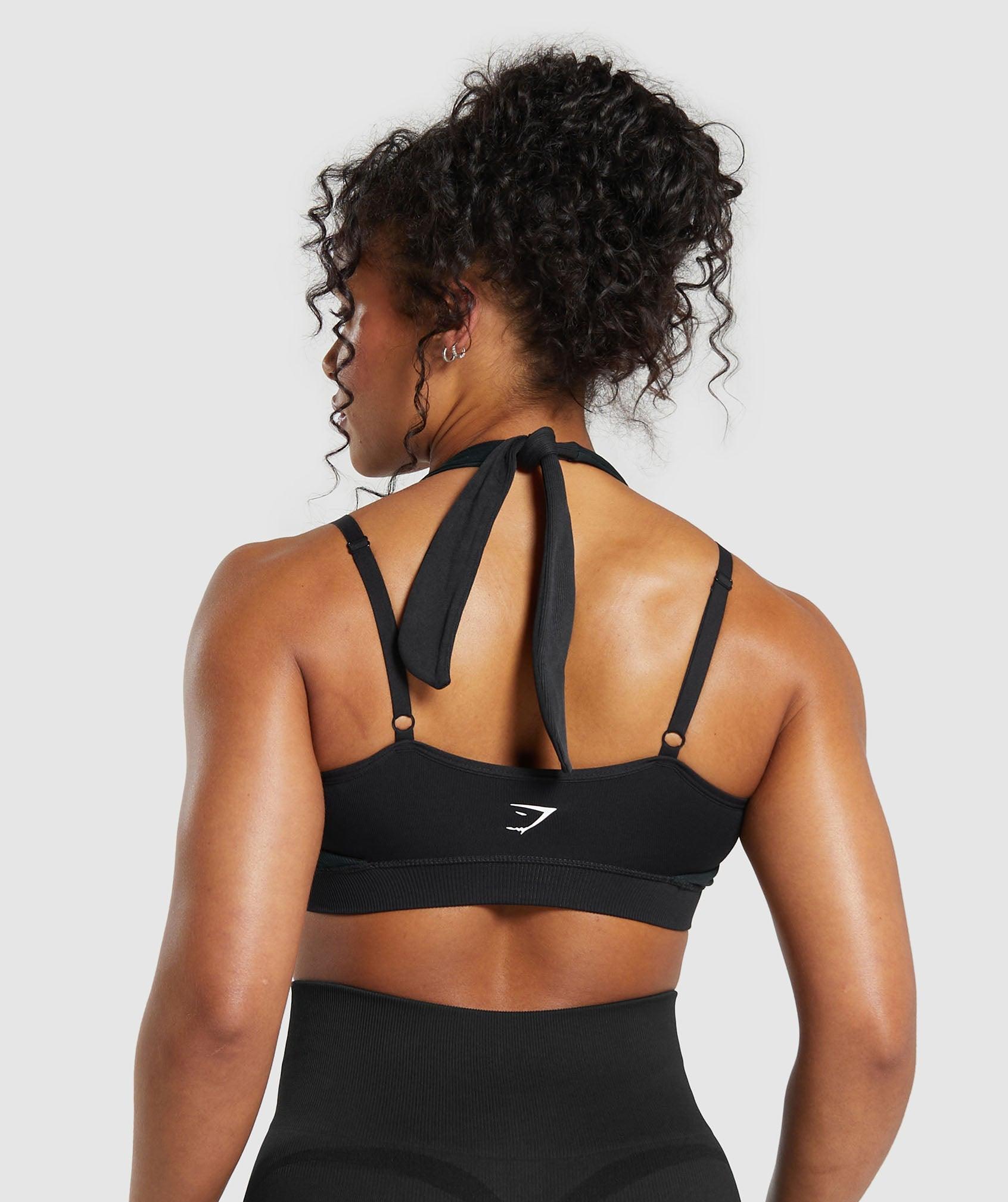 Gymshark Gains Seamless Bralette - Black Female Product Image