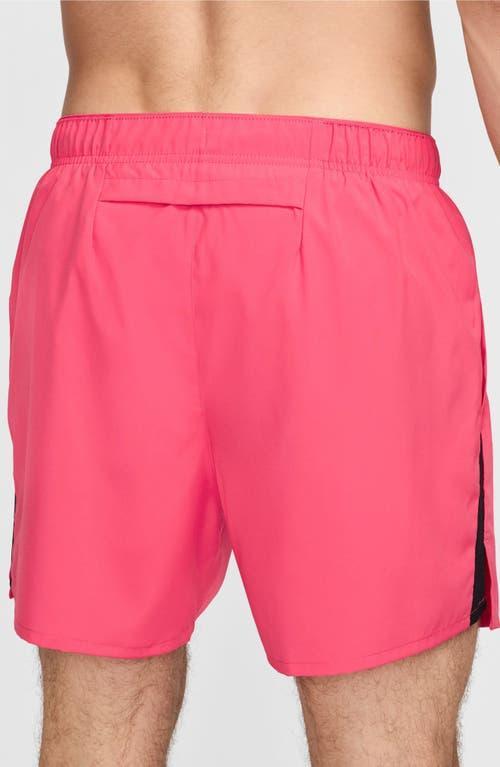 NIKE Men's Challenger Dri-fit 5" Brief-lined Running Shorts In Pink Product Image