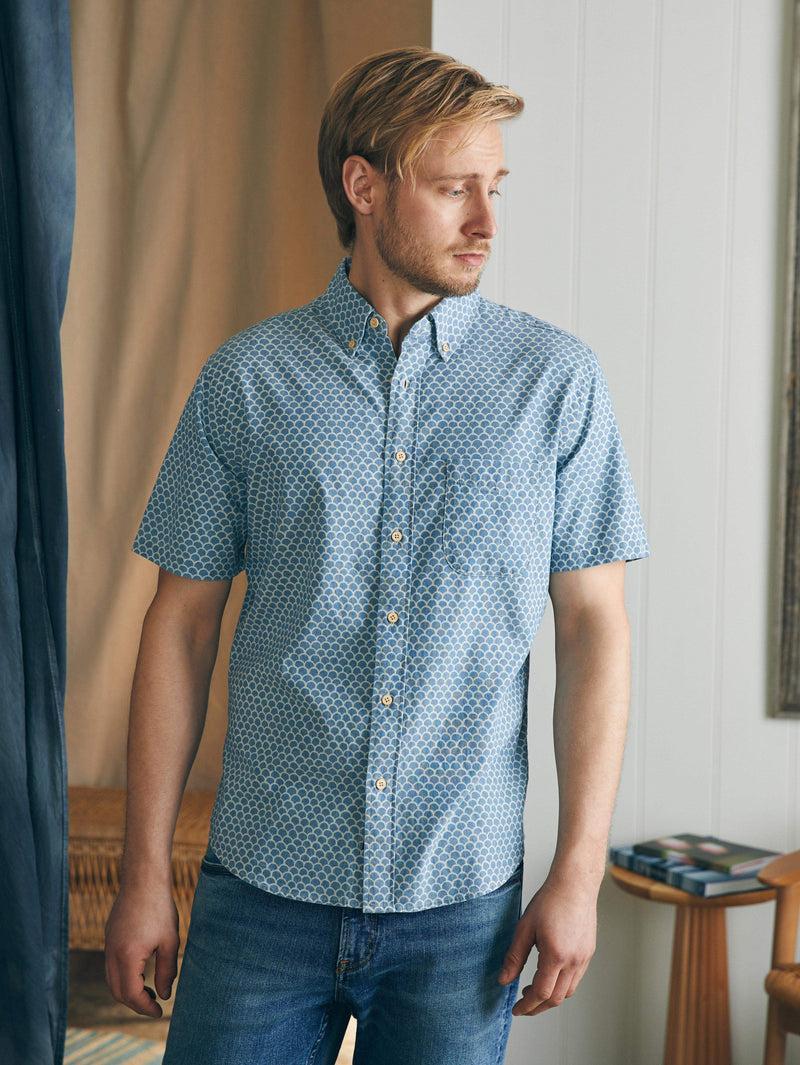 Short-Sleeve Stretch Playa Shirt - Fishscale Redux Product Image