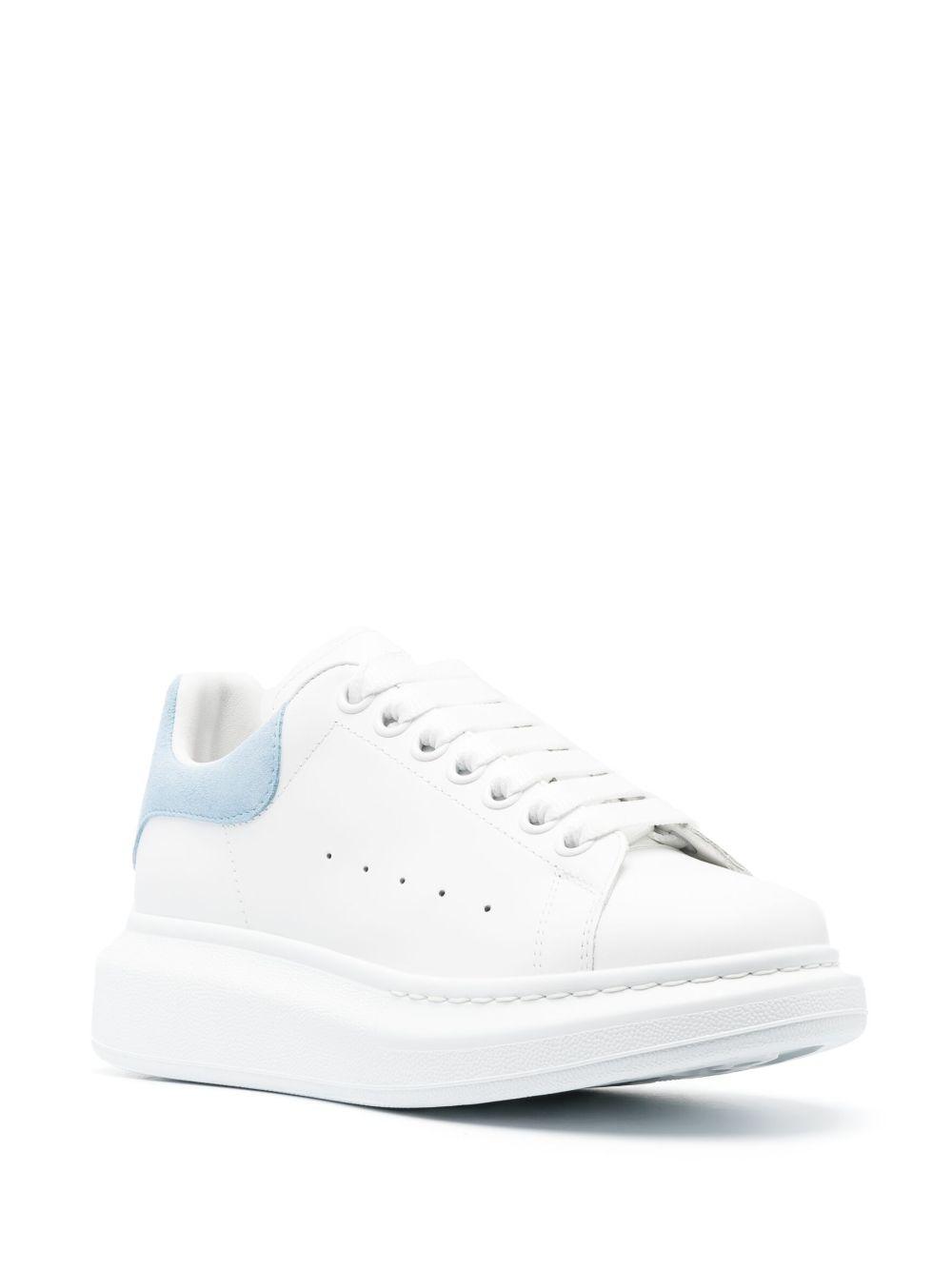 suede-panel lace-up sneakers Product Image