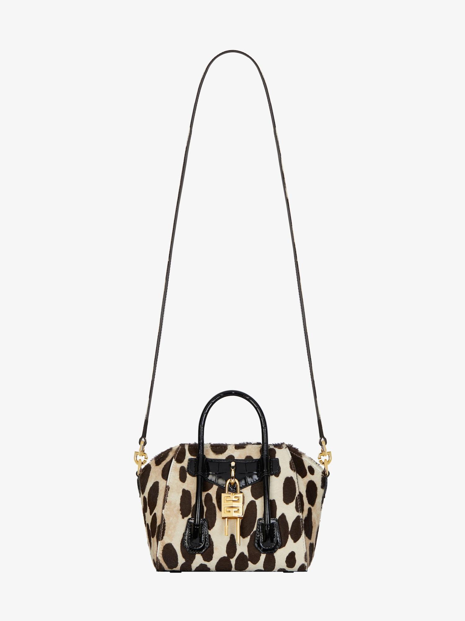 Antigona Toy Lock bag in leopard print pony leather Product Image