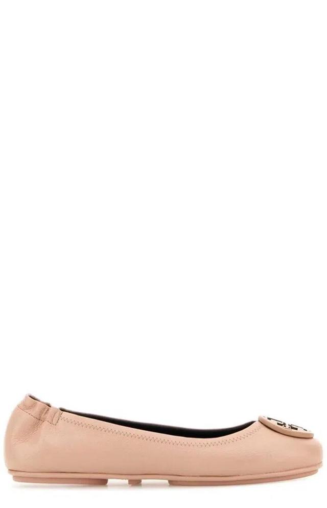 TORY BURCH Claire Cap-toe Ballerina Shoes In Pink Product Image