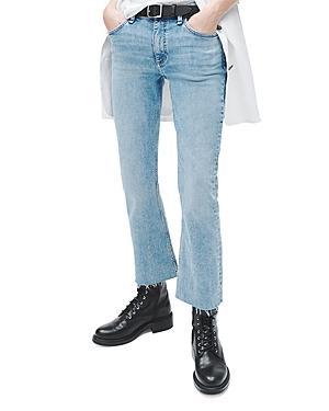 Womens Peyton Low-Rise Crop Stretch Boot-Cut Jeans Product Image