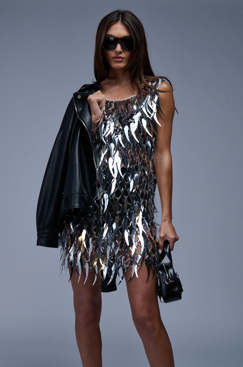 NO ONE LIKE ME SEQUIN MINI DRESS Product Image