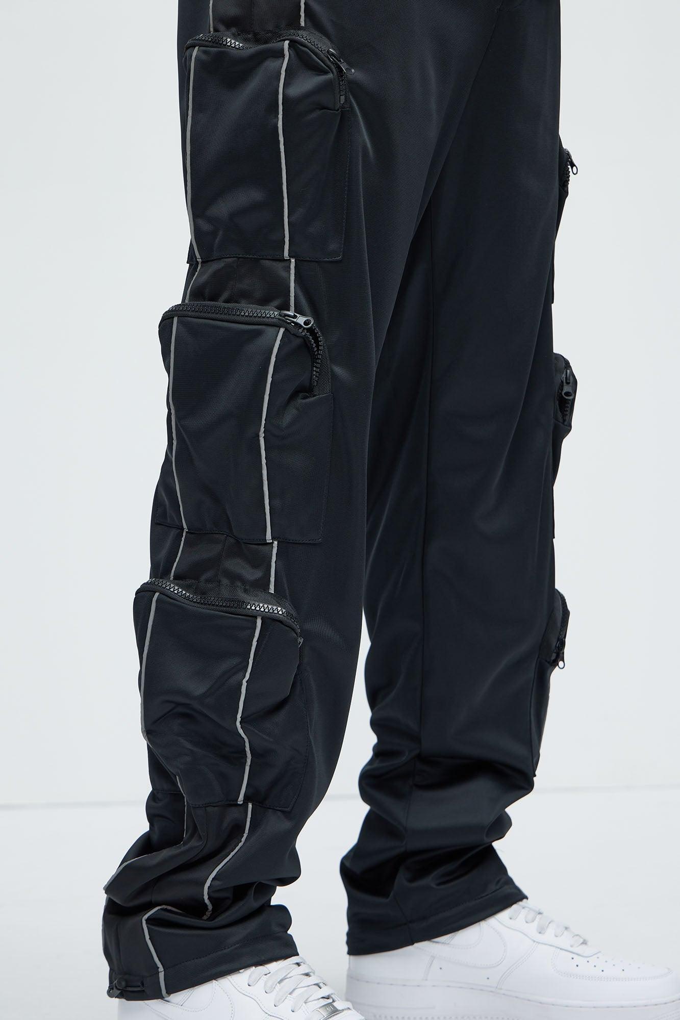 I Got You Cargo Pockets Track Pants - Black Product Image