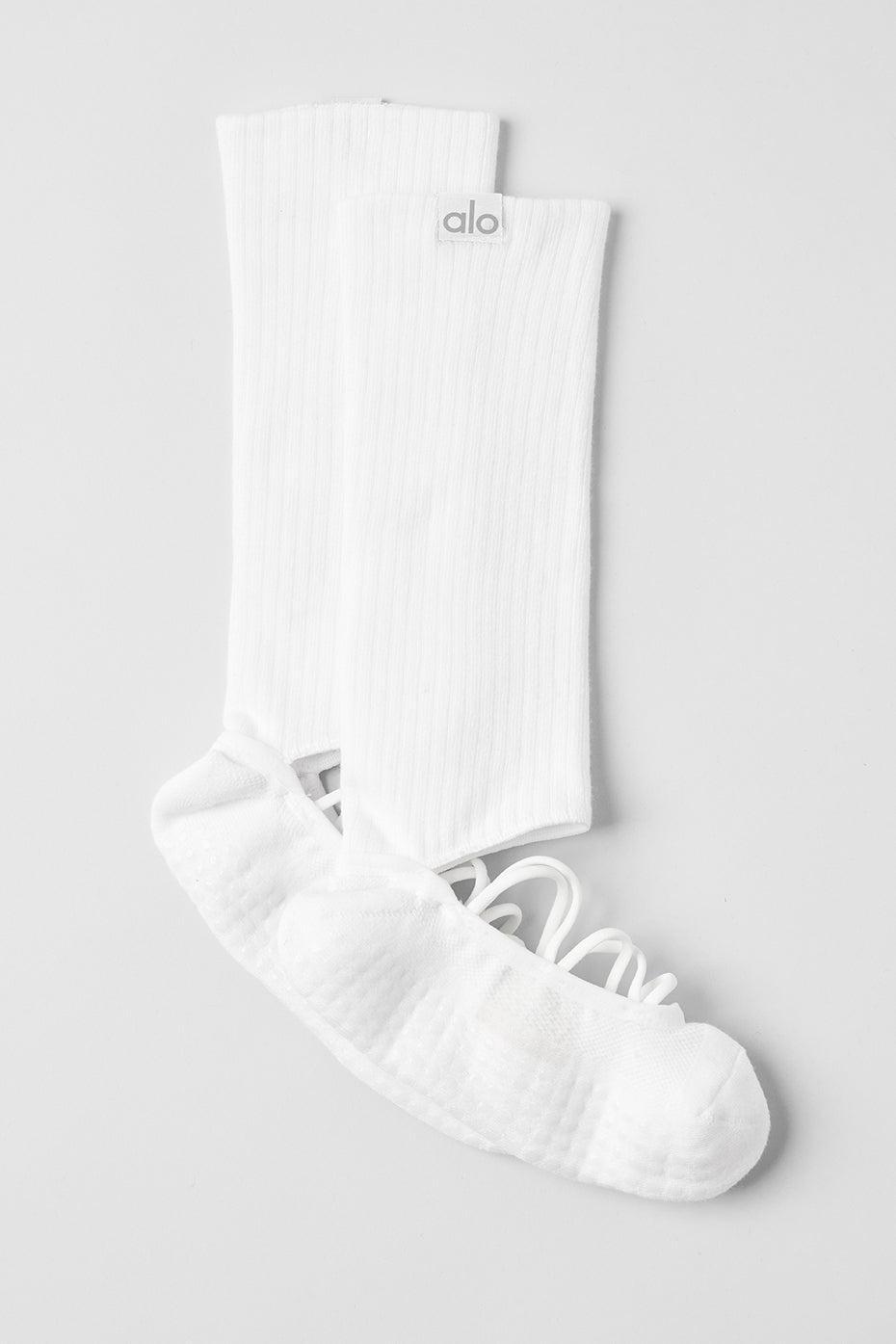 Women's Strappy Siren Grip Sock - White Female Product Image