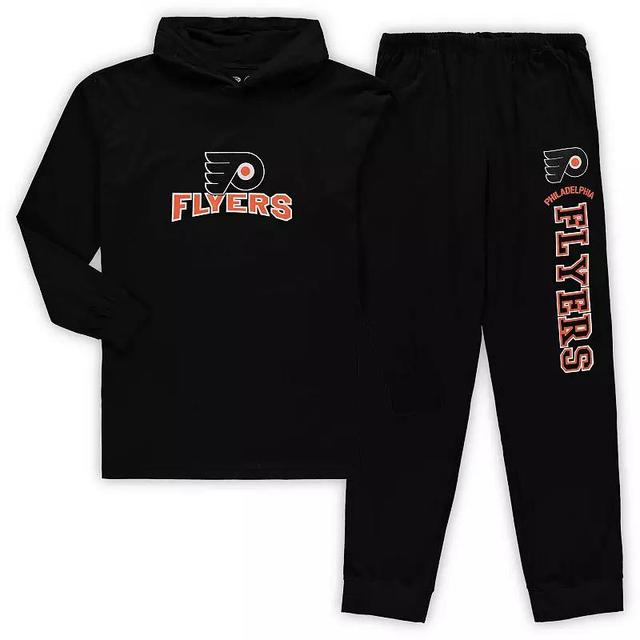 Mens Concepts Sport Philadelphia Flyers Big & Tall Pullover Hoodie & Joggers Sleep Set Product Image