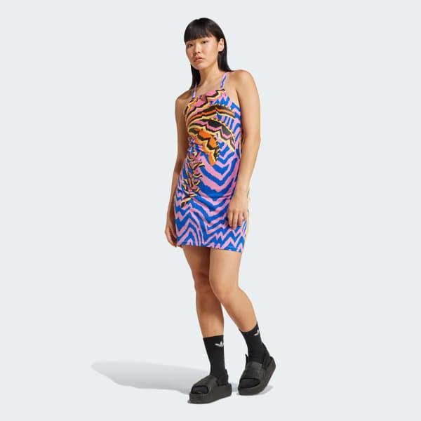 adidas X FARM Rio 3-Stripes Mini Dress Product Image