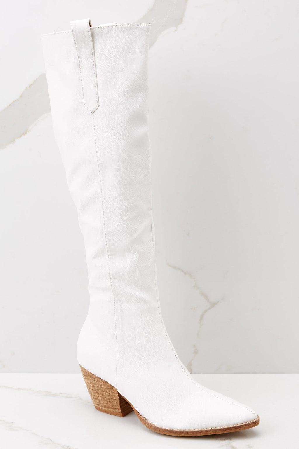 It's Been Real White Boots Product Image