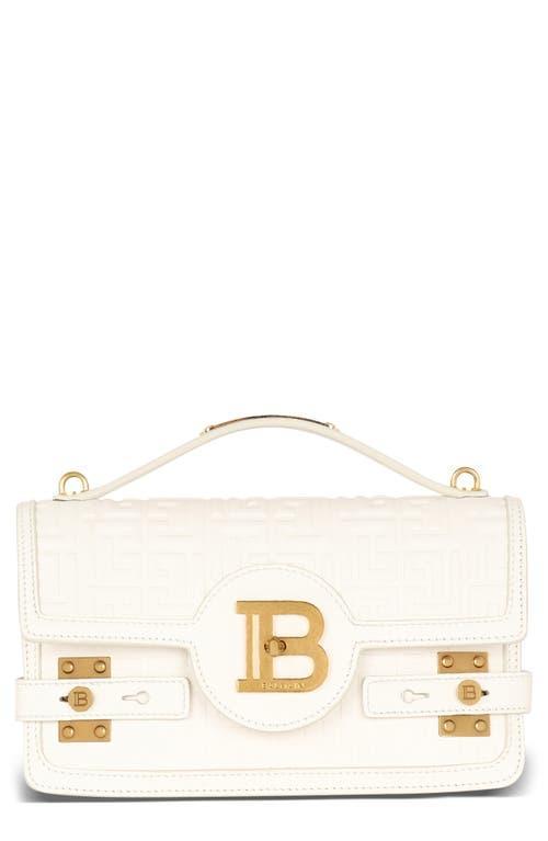 Balmain B-Buzz 24 Monogram Embossed Leather Top Handle Bag Product Image